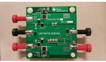 Texas Instruments-LM74670-SQEVM Power Management Development Boards and Kits LM74670-Q1 OR Controller Evaluation Board