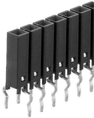 Fischer Elektronik-BL 11 254 09 Z Steckverbinderleisten und Leiterplattenbuchsen Conn Socket Strip F 9 POS 2.54mm Solder ST Top Entry Thru-Hole