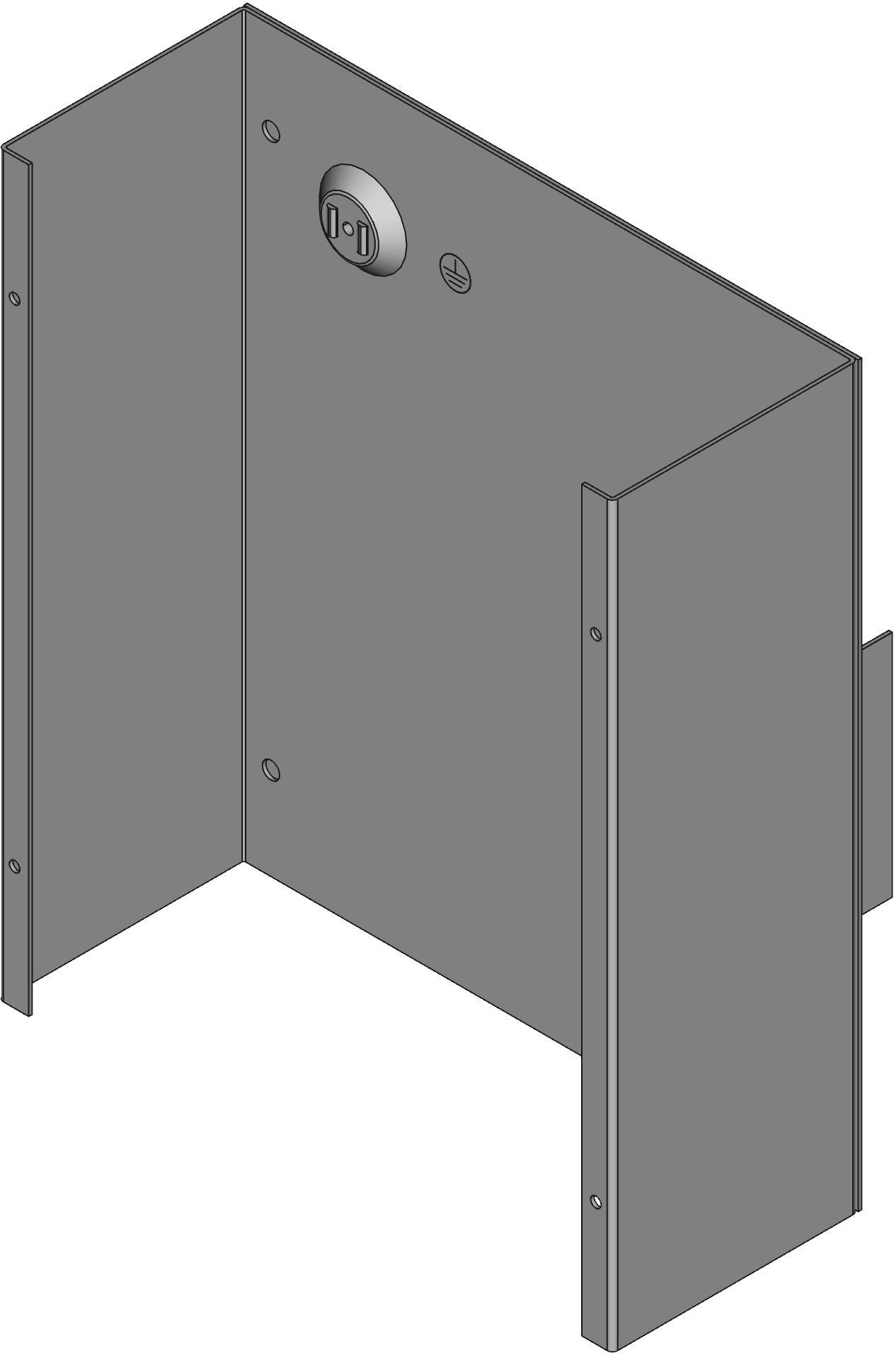 Hammond Manufacturing-CS12104  Gray Mild Steel Wall Mount Junction Box