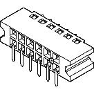 Molex-71973-1013 连接器插头及 PCB 插座 Conn Socket Strip RCP 26 POS 2.54mm Solder RA Side Entry Thru-Hole C-Grid Tube