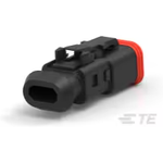 Conn Housing PL 2 POS 5.46mm Crimp ST Cable Mount Black Package