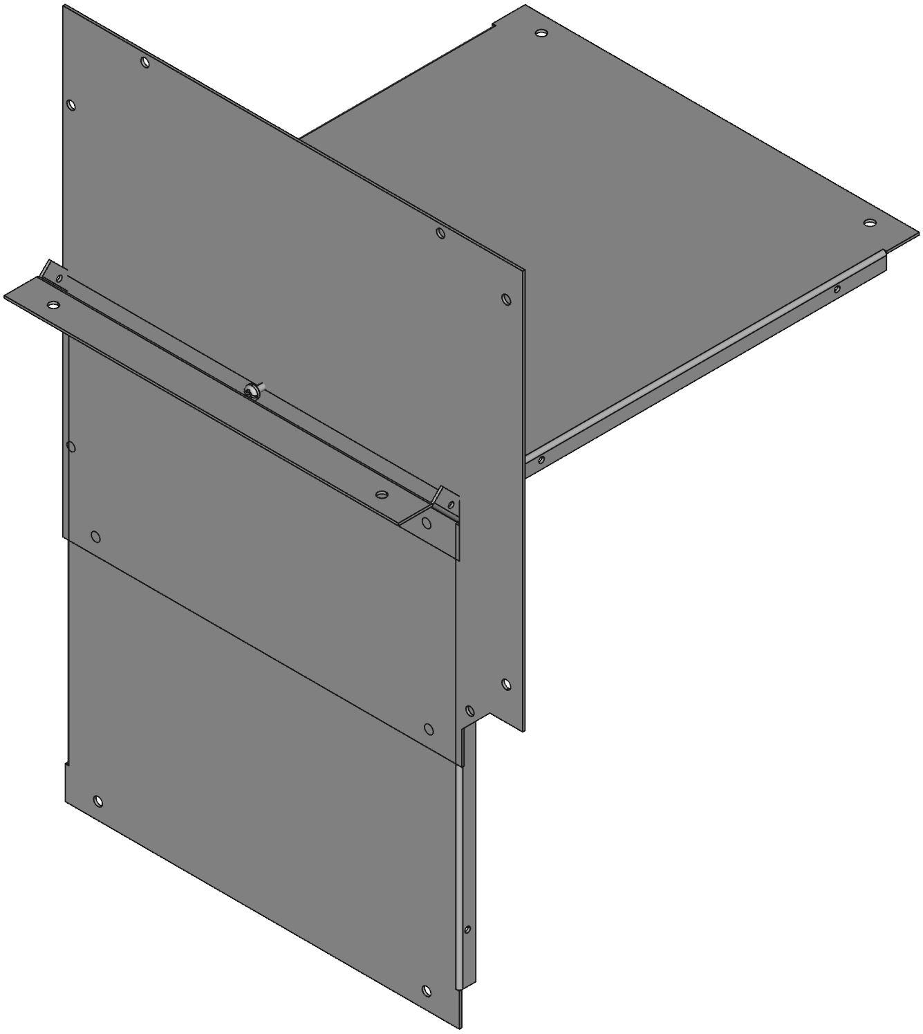 Hammond Manufacturing-CWEL1290 Accessori per cavi Wiring Way Elbow Steel Gray