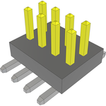 Conn Unshrouded Header HDR 8 POS 1mm Solder ST Top Entry SMD Bulk