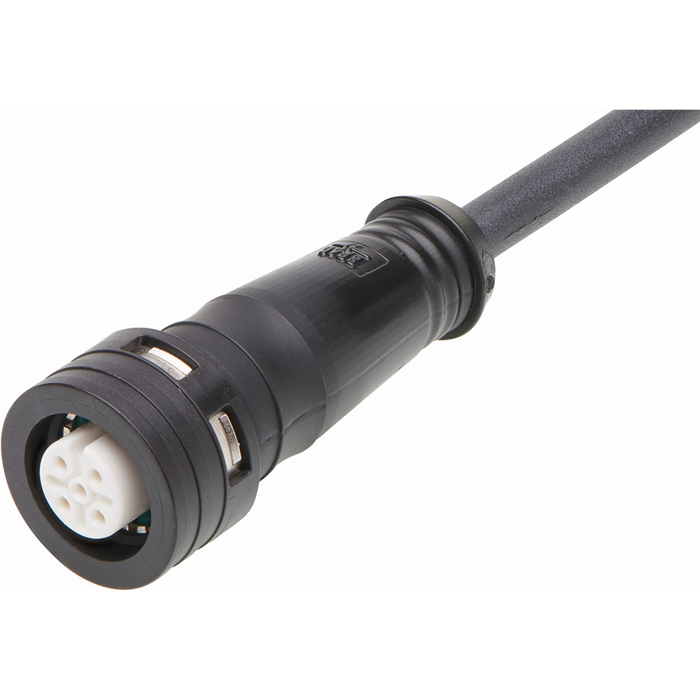 Molex-Y04000B30M010 null Cable Assembly Circular 1m 22AWG M12 Circular 4 Straight Bag