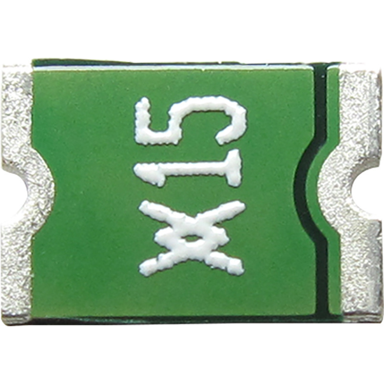 TE Connectivity-MINISMDC150F-2 Fusible reprogramable PTC PTC Resettable Fuse 1.5A(hold) 3A(trip) 6VDC 100A 0.8W 0.5s 0.04Ohm SMD Solder Pad 1812 T/R