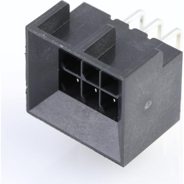 Molex-0444280605 Steckverbinderleisten und Leiterplattenbuchsen Conn Wire to Board HDR 6 POS 3mm Solder RA Side Entry Thru-Hole Tray