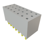 Conn Socket Strip SKT 21 POS 2.54mm Solder ST Top Entry Thru-Hole Bulk