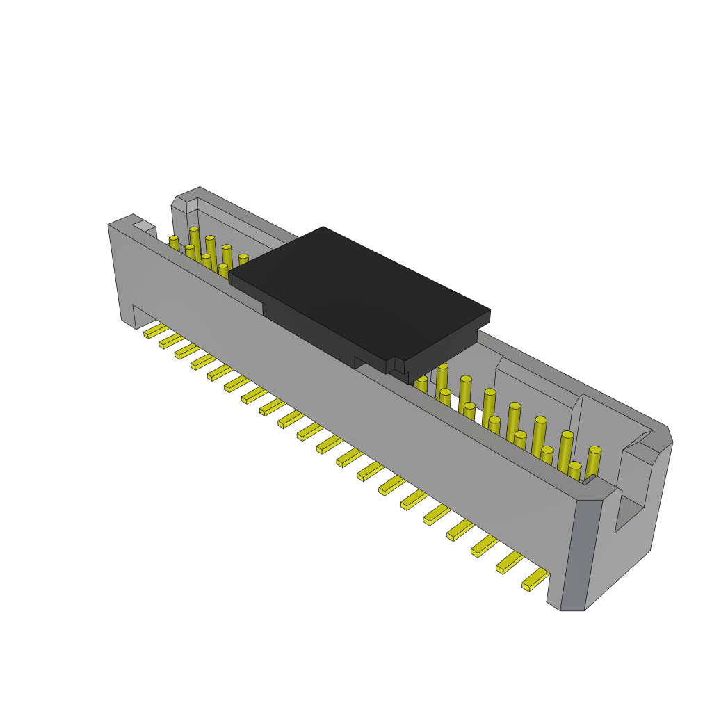Samtec-TFML-120-02-STL-D-P 连接器插头及 PCB 插座 Conn Shrouded Header HDR 40 POS 1.27mm Solder ST Top Entry SMD Tube