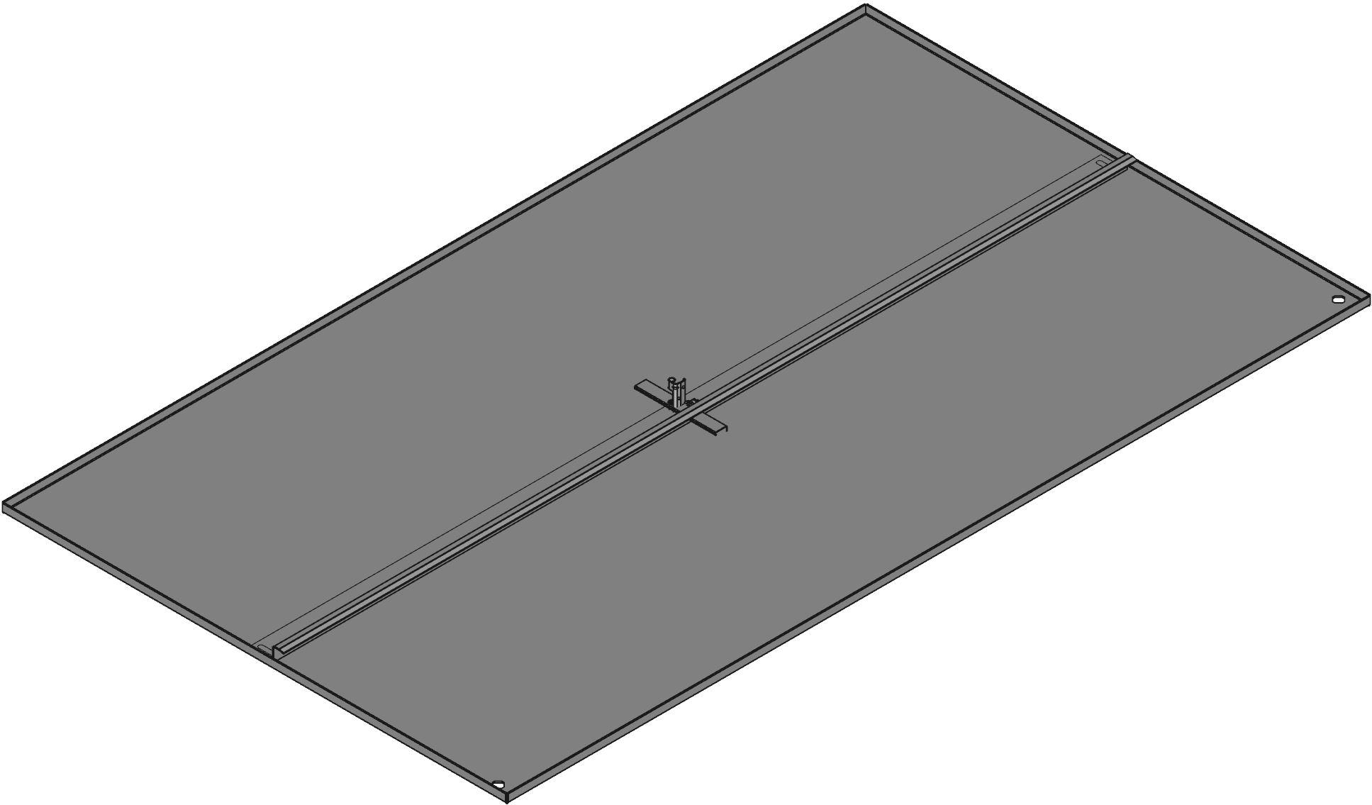 Hammond Manufacturing-ESP6036 null Swing Panel, Steel, White, 33.79In Length, 57.75In Depth, 0.62In Height