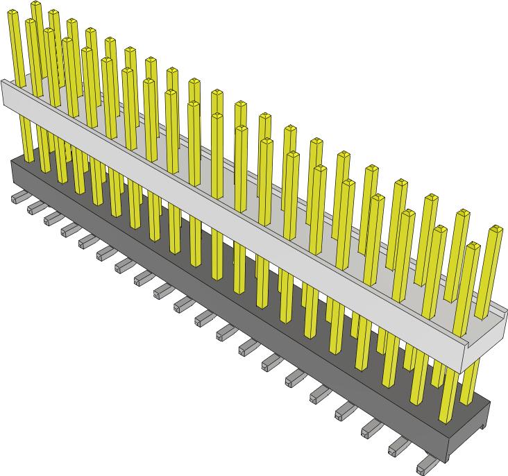 Samtec-HW-20-10-S-D-490-SM-A Cabezales del conector y receptáculos PCB Conn Board Stacker HDR 40 POS 2.54mm Solder ST SMD Tube