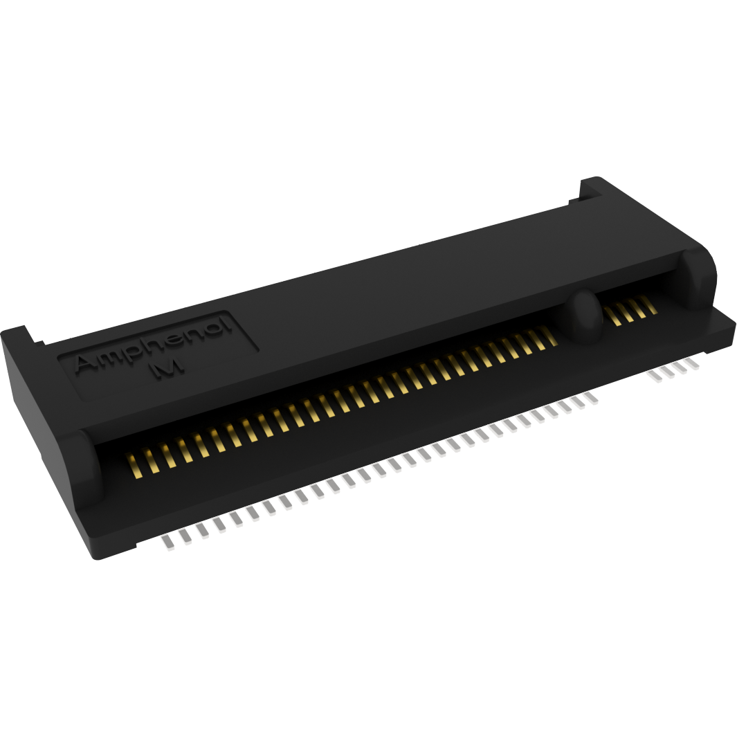 Amphenol Communications Solutions-MDT275M02001 Conector de borde de tarjeta Conn Card Edge F 67 POS 0.5mm Solder RA SMD Reel