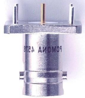 Pomona Electronics-4578 Connector RF Conn BNC 50Ohm Solder ST Thru-Hole F Gold