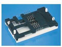 Amphenol Communications Solutions-7434L0825S01LF Connector Memory Card Smart Card Reader, Input Output Connectors, Connectors for Vandalism Proof, 8 contacts, Harsh Environment, Spoon Shape Contacts, Lead Free