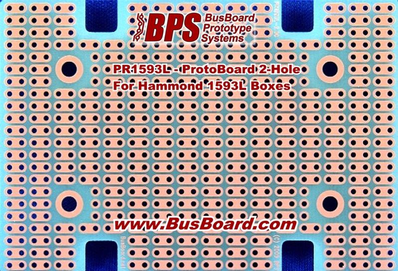 BusBoard Prototype Systems-PR1593L null FR4 General Purpose PCB Board with 2 Hole Pad