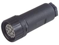 Lumberg-933101100 Steckverbinder, rund Conn DIN 43651 SKT 12 POS Crimp ST Cable Mount 12 Terminal 1 Port Bag