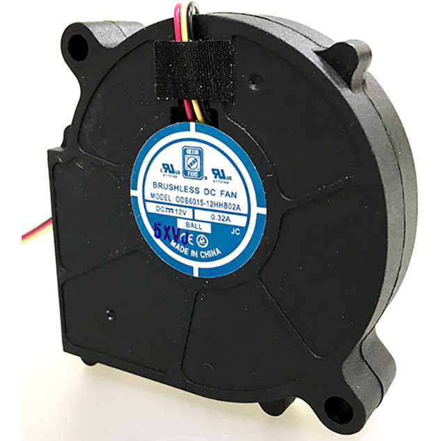 ORION FANS-ODB6015-12HHB02A Gebläse und Lüfter DC Blower Centrifugal Ball Bearing 12V 11V to 13.8V 6.9CFM 46.2dB Super High Speed