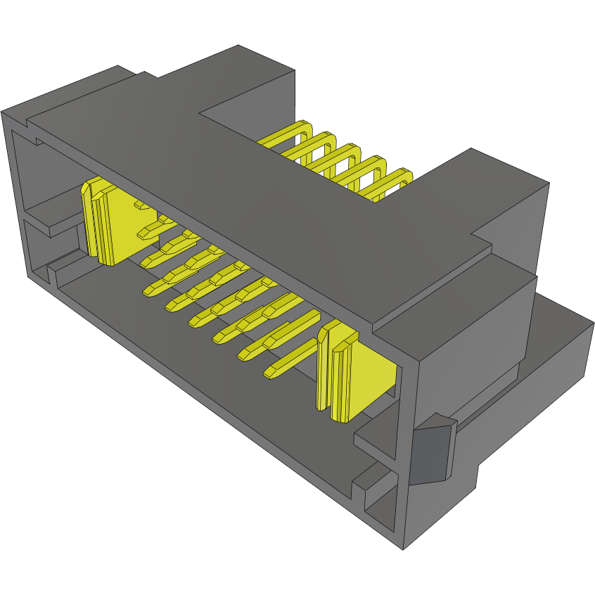 Samtec-MPTC-01-24-01-01-01-LRALC 连接器插头及 PCB 插座 Conn Terminal Strip M 2Power/24Signal POS 5mm/2mm Solder RA Side Entry Thru-Hole Tray