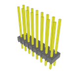 Conn Unshrouded Header HDR 16 POS 2.54mm Solder ST Top Entry Thru-Hole Bulk