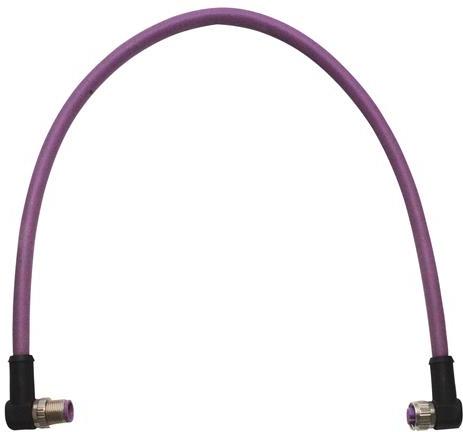 HARTING-21349091487010 null Cable Assembly Circular 1m 24AWG M12 Circular to M12 Circular 4 to 4 Right Angle to Right Angle