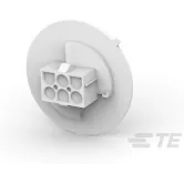 TE Connectivity-794760-1 分立接线罩连接器 Conn Housing RCP 6 POS 6.35mm Crimp ST Panel Mount White Package