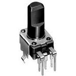 ALPS ALPINE CO., LTD-RK09K12C0A2S Widerstandstrimmern, Potenziometern und Regelwiderstande Res POT 50K Ohm 30% 1(Elec)/1(Mech)Turn 6mm (9.8 X 23.8mm) Snap-In Panel Mount