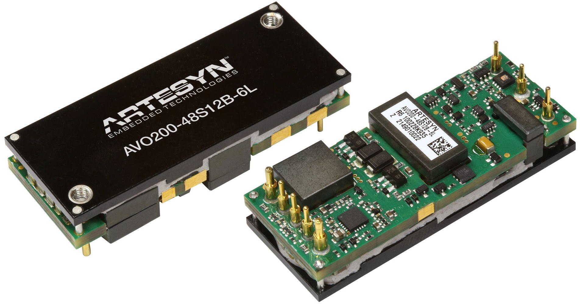 Artesyn / Advanced Energy-AVO200-48S12B-6L Convertitore da DC a DC e modulo di regolazione della commutazione Module DC-DC 1-OUT 12V 16.7A 200W 8-Pin 1/8-Brick