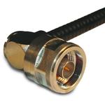 Conn Type N 0Hz to 11GHz 50Ohm Crimp RA Cable Mount PL Gold