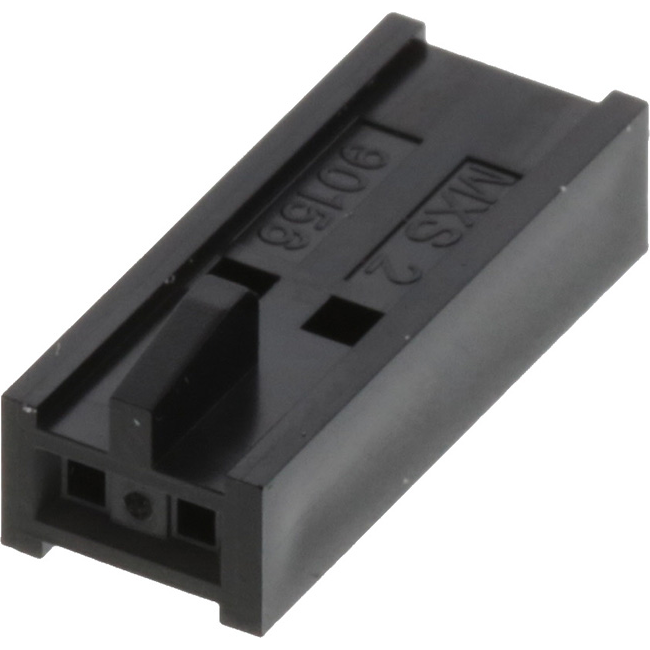 Molex-901560142 Connector Discrete Wire Housing Conn Housing F 2 POS 2.54mm Crimp ST Cable Mount Black C-Grid III™ Bag