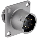 Eaton-UT0X0106P Steckverbinder, rund Conn Circular PIN 6 POS Crimp/Screw ST Flange Mount 6 Terminal 1 Port