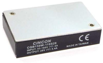 Cincon-CQB150W-110S12 Convertisseur CC en CC et module de régulateur de commutation Module DC-DC 110VIN 1-OUT 12V 12.5A 150W 8-Pin Quarter-Brick Box