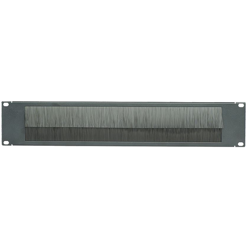 Panduit-BR2B null Brush Seal Blanking Panel with Front to Back Cable Pass-Through 2 RU
