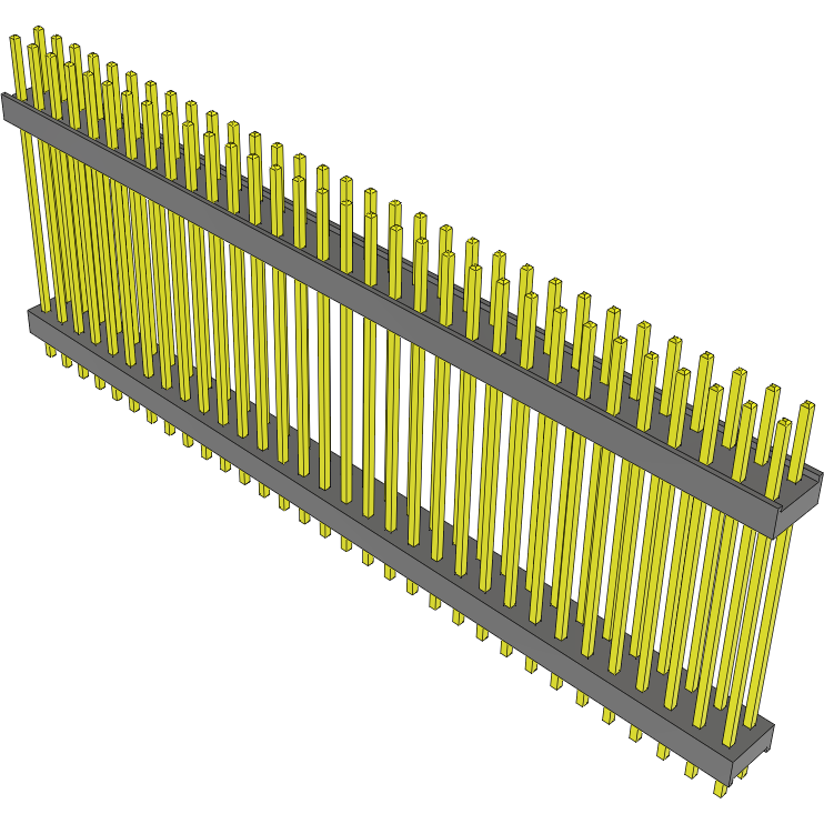 Samtec-DW-32-19-G-D-1000 Cabezales del conector y receptáculos PCB Conn Board Stacker HDR 64 POS 2.54mm Solder ST Top Entry Thru-Hole Bulk