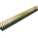 Board to Board connector, Unshrouded Header, Through Hole, Double Row, 72 Position, Vertical