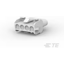 TE Connectivity-1-480703-0 Connector Discrete Wire Housing Conn Housing RCP 4 POS 6.35mm Crimp ST Panel Mount Natural Package