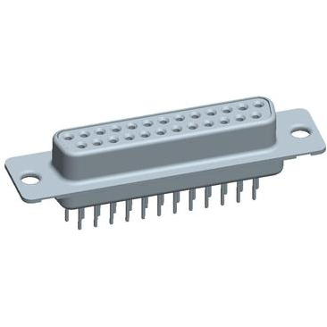 Amphenol Communications Solutions-DBO25S364TLF Steckverbinder, D-Sub Conn D-Sub F 25 POS 1.38mm Solder ST Thru-Hole 25 Terminal 1 Port Tray