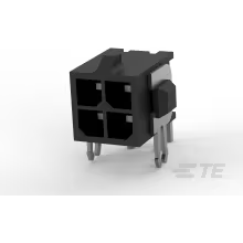TE Connectivity-3-794677-4 Steckverbinderleisten und Leiterplattenbuchsen Conn Wire to Board HDR 4Power POS 3mm Solder RA Thru-Hole Tray