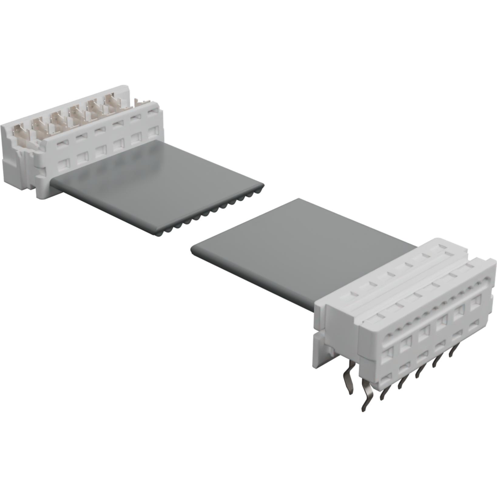 Molex-0923181207 Flachband Kabelbaugruppen Cable Assembly Ribbon 0.07m 28AWG IDC Connector to IDC Connector 12 to 12 POS F-F IDT-IDT Picoflex Bag
