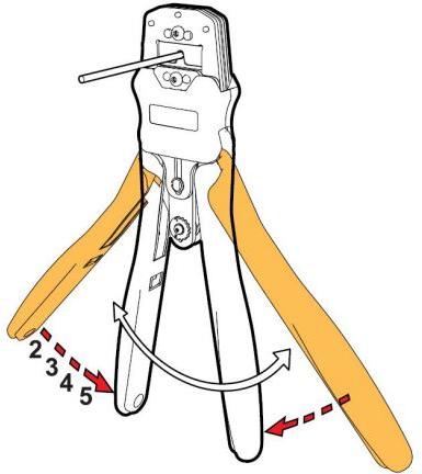 Samtec-CAT-HT-310-1012-14 Crimpers Hand Crimper Tool Blade Type Contacts, 10-12 AWG