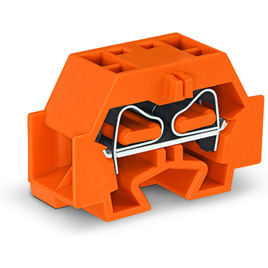 WAGO-262-346 Blocchi terminali connettore 4-Conductor Terminal Block, with snap-in mounting foot, for plate thickness 0.6 - 1.2 mm, Fixing hole 3.5 mm Dia, also fits 210-154 aluminum rail or with 209-123 mounting carrier for DIN 35 rail