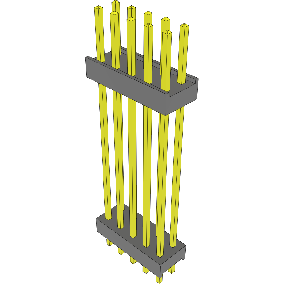 Samtec-DW-05-14-T-D-1084 连接器插头及 PCB 插座 Conn Board Stacker HDR 10 POS 2.54mm Solder ST Top Entry Thru-Hole Bulk