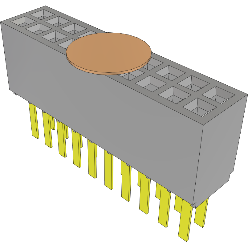 Samtec-SFMC-110-L1-L-D-K Steckverbinderleisten und Leiterplattenbuchsen Conn Socket Strip SKT 20 POS 1.27mm Solder ST Top Entry Thru-Hole Tube