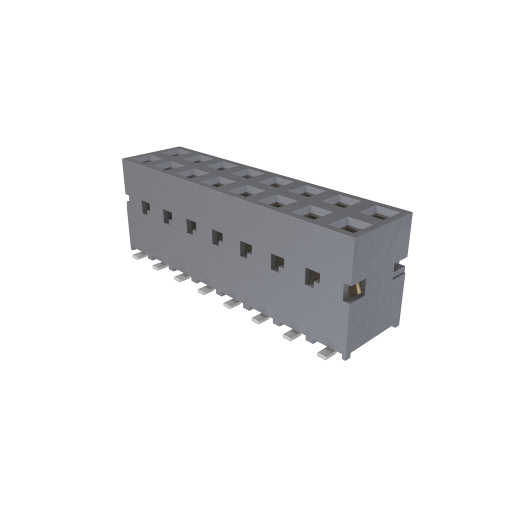 Amphenol Communications Solutions-89898-308ALF Steckverbinderleisten und Leiterplattenbuchsen Dubox®, Board To Board Connector, Receptacle, Vertical, Surface Mount, Dual Entry, Double Row , 16 Positions, 2.54mm (0.100in) Pitch
