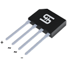 Taiwan Semiconductor-KBPF305G Brückengleichrichter Rectifier Bridge Diode Single 600V 3A 4-Pin Case KBPF Tube