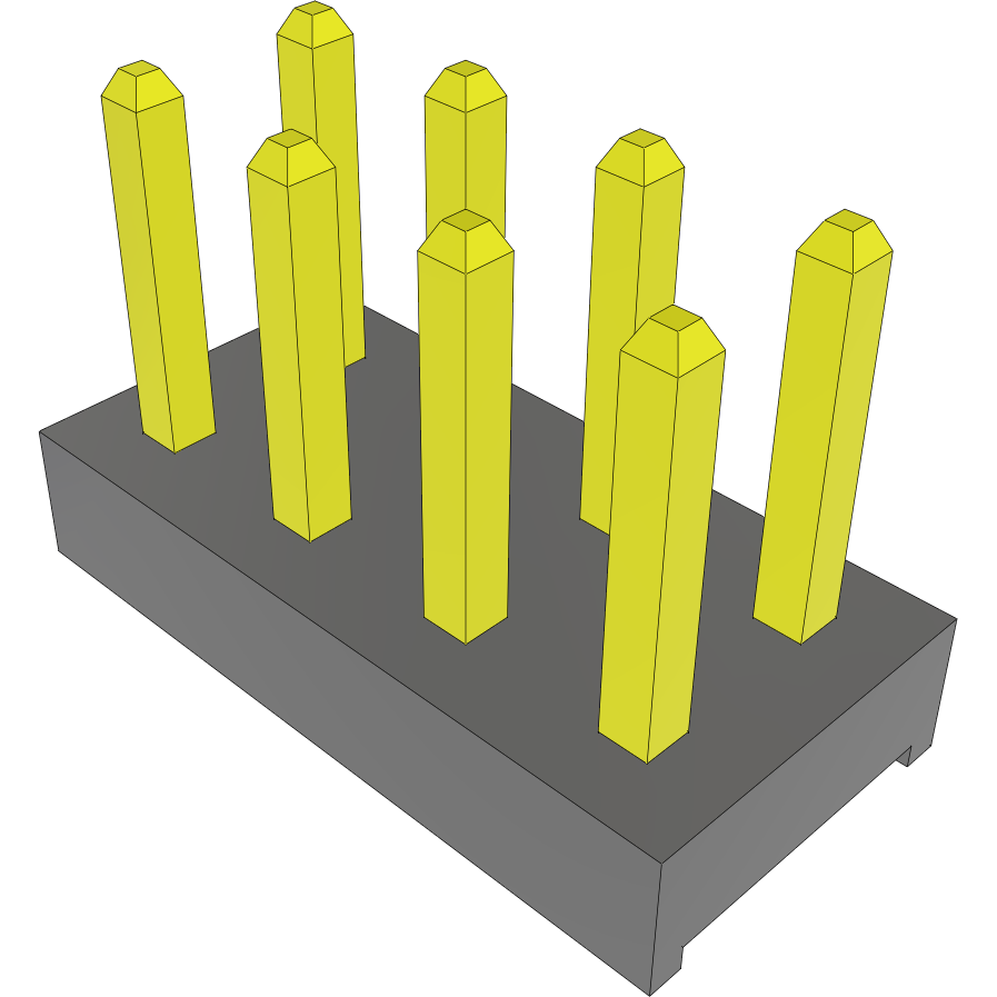 Samtec-MTMM-104-02-S-D-150 Piastre connettori e prese PCB Conn Unshrouded Header HDR 8 POS 2mm Solder ST Thru-Hole Bulk