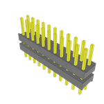 Conn Board Stacker HDR 22 POS 2.54mm Solder ST Top Entry Thru-Hole Bulk