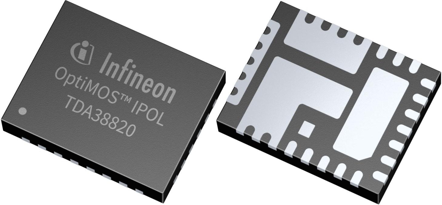 Infineon Technologies AG-TDA38820AUMA1 Convertisseur CC en CC et puce de régulateur de commutation Conv DC-DC 2V to 17V Synchronous Step Down Single-Out 0.6V to 6V 20A 31-Pin QFN EP T/R