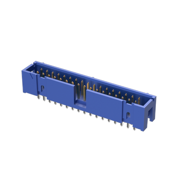 Amphenol Communications Solutions-75869-306LF Steckverbinderleisten und Leiterplattenbuchsen Quickie®, Wire to Board Connector, Double Row, 34 Positions, 2.54 mm (0.1 in.), Vertical, Shrouded Header 0.38 um (15 uin) Gold or GXT™ Plating