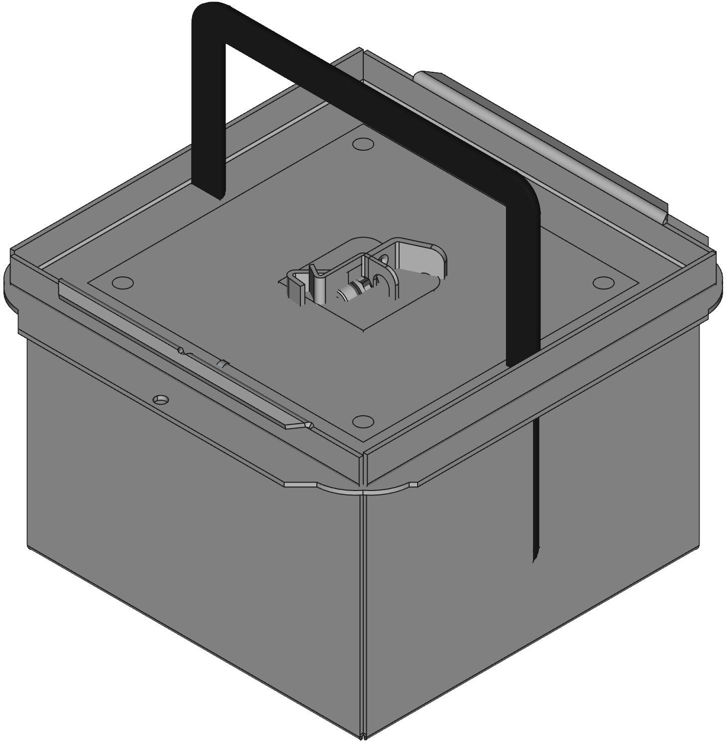 Hammond Manufacturing-1414E Boîtes, boîtiers et supports Gray Mild Steel Bracket Mount Junction Box