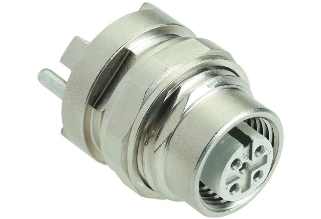 HARTING-21033412505 Conector circular Conn M12 Circular SKT 5 POS Solder ST Thru-Hole 5 Terminal 1 Port