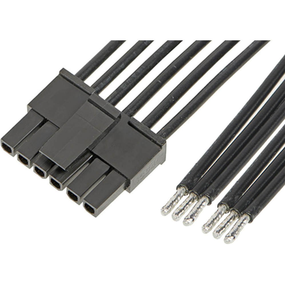 Molex-2147512062 Cable Assembly Other Cable Assembly UL 10002 0.3m 18AWG Wire to Board 6 POS F Crimp Bag